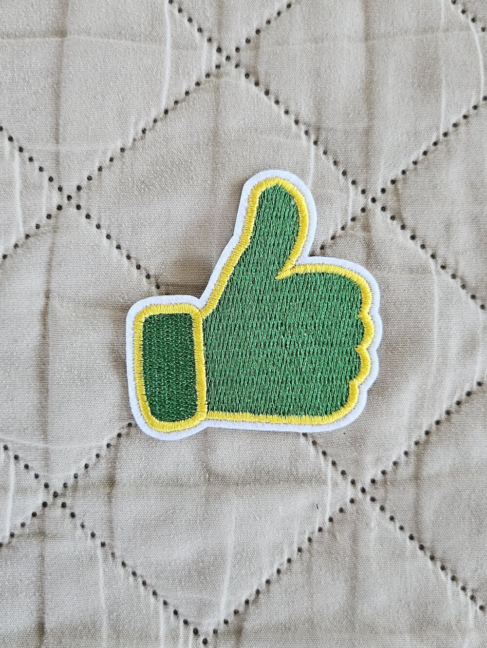 thumbs up embroidered patch, iron on patch